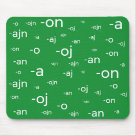 Esperanto-Wortenden, Mousepad
