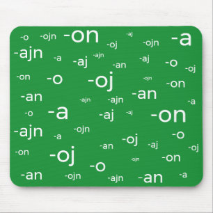 Esperanto-Wortenden, Mousepad