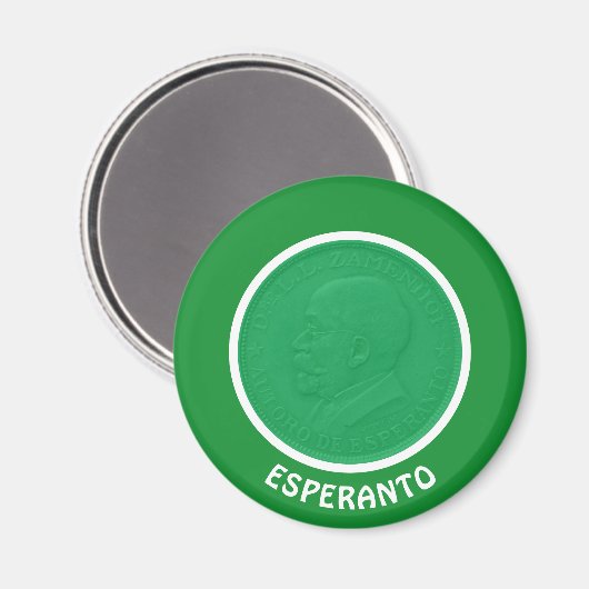 Esperanto/Zamenhof Magnet (Vorderseite/Rückseite)