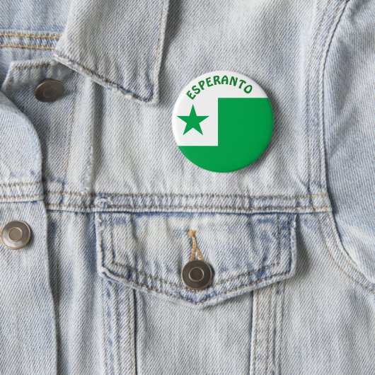 Esperantoflagge, Button (Beispiel)