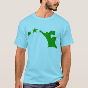 Esperantoflaggenkarte T-Shirt