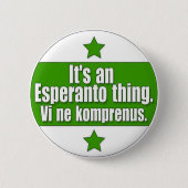 EsperantoThing Button (Vorderseite)