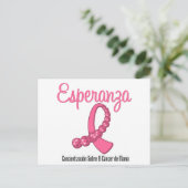 Esperanza Liston Rosa - Cancer de Mama Postkarte (Stehend Vorderseite)