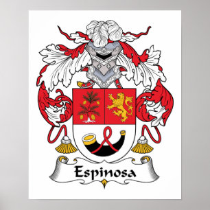Espinosa-Familienwappen Poster