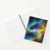 Espiral de Oro y Azul Notizblock (Innenseite)