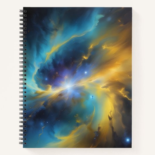 Espiral de Oro y Azul Notizblock (Vorderseite)