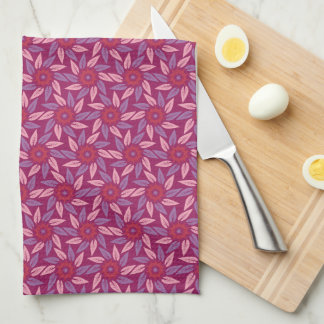 Espiral Floral Magenta Geschirrtuch