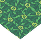 Espiral Floral Verde Großer Tischläufer (Ecke)