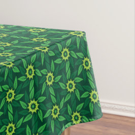 Espiral Floral Verde Tischdecke