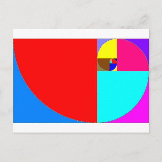Espiralfibonacci Postkarte (Vorderseite)