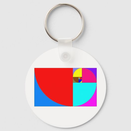 Espiralfibonacci Schlüsselanhänger (Vorderseite)