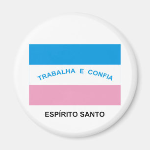 Espírito Santo, Brasilien-Flagge Magnet