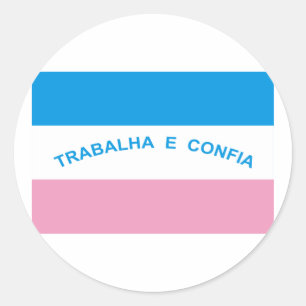 Espírito Santo, Brasilien-Flagge Runder Aufkleber