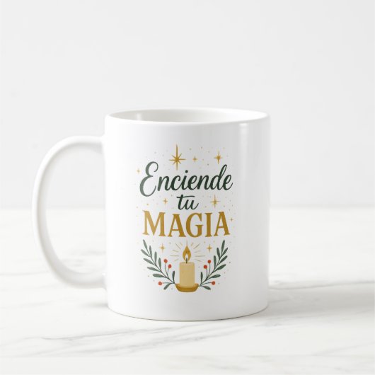 ✨ “Espíritu Navideño” – Diseño Caligráfico Festivo Kaffeetasse (Links)