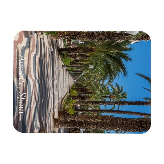 Esplanade, Alicante, Spanien Magnet (Horizontal)