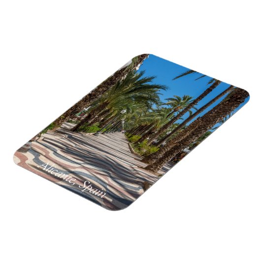 Esplanade, Alicante, Spanien Magnet (Linke Seite)