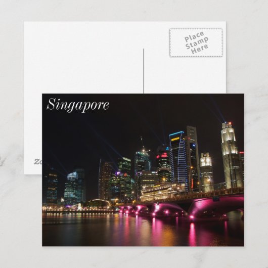 Esplanade Bridge Singapur Postkarte (Vorne/Hinten)