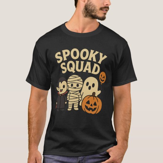 Espoky und Squad Halloween Männerin T-Shirt (Vorderseite)