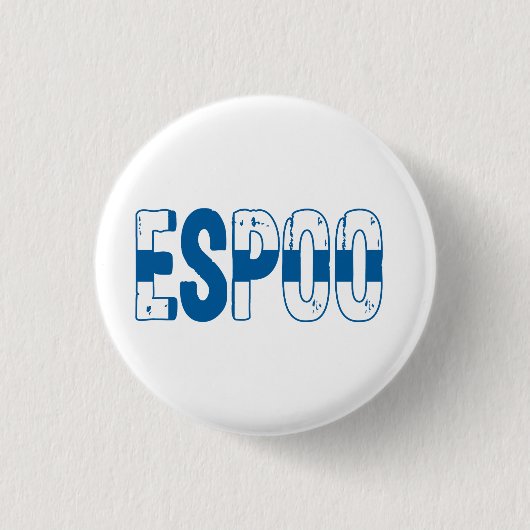 Espoo Finnland Button (Vorderseite)