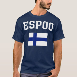 Espoo Finnland Flaggengebiet T-Shirt