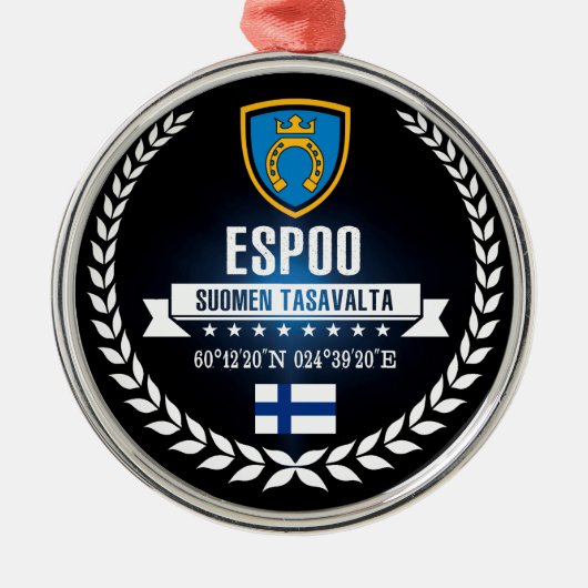 Espoo Ornament Aus Metall (Vorne)