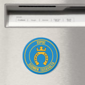 Espoo Round Emblem Magnet (In Situ (Geschirrspüler))