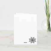 Espooky Party Fun Spooky Spider Einladung (Rückseite)