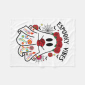 Espooky Vibes Halloween Ghost Mexican Concha Spook Fleecedecke (Vorderseite (Horizontal))