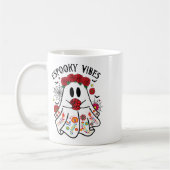 Espooky Vibes Halloween Ghost Mexican Concha Spook Kaffeetasse (Links)