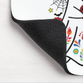 Espooky Vibes Halloween Ghost Mexican Concha Spook Mousepad (Ecke)