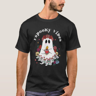 Espooky vibes maestra halloween spanisch mexican T-Shirt