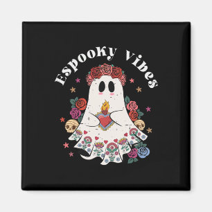 Espooky Vibes Niedlich Ghost Funny Mexween C Magnet
