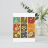 Esportes Postkarte (Stehend Vorderseite)