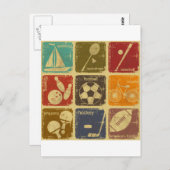 Esportes Postkarte (Vorne/Hinten)