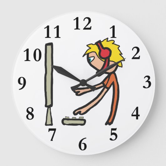 eSports Gamer Große Wanduhr (Vorderseite)