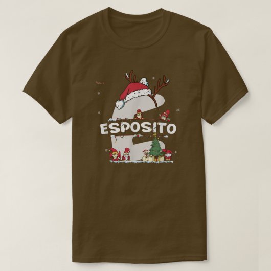 Esposito Christmas Shirt w Esposito Name for funny (Design vorne)