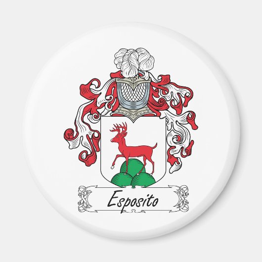 Esposito Familienwappen Magnet (Vorne)