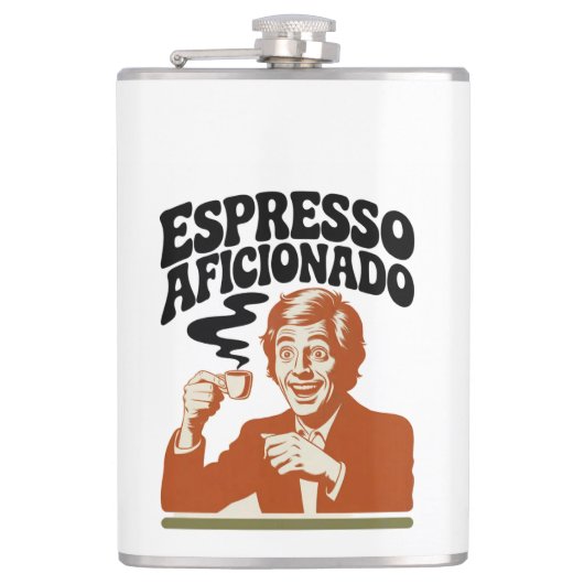 Espresso Aficionado - Cup   Flachmann (Vorderseite)