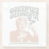 Espresso Aficionado - Java Lover Glasuntersetzer (Rückseite)