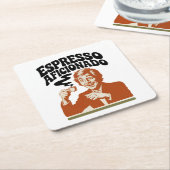 Espresso Aficionado - Java Lover Rechteckiger Pappuntersetzer (angewinkelt)