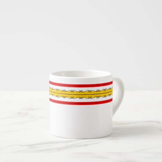 Espresso an der spanischen Striptease Tasse (Vorderseite Rechts)