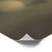 Espresso aus der Kaffeemaschine gießen Poster (Ecke)