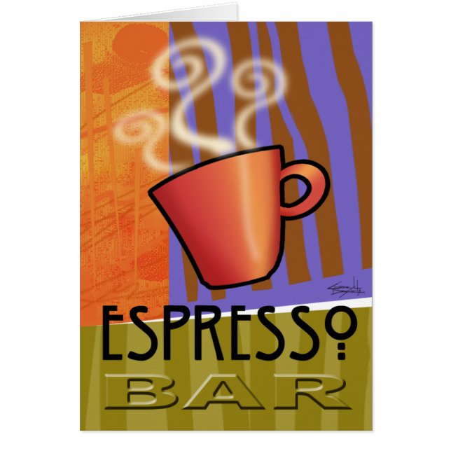 Espresso-Bar-Karte (Vorne)