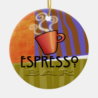 Espresso-Bar-Verzierung Keramikornament