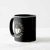 Espresso Baseball Retro Kaffee- & Teetasse (Vorderseite Links)