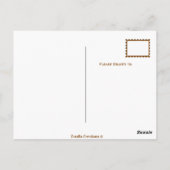 Espresso Beans Vintager Kaffeemaschine Postkarte (Rückseite)