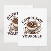 Espresso Begleitkarte (Vorne/Hinten)