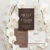 Espresso-Braun-Old-Money-Monogramm Serviette