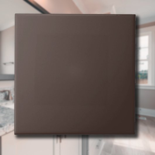 Espresso Brown Solid Color | Klassisches Elegant Fliese