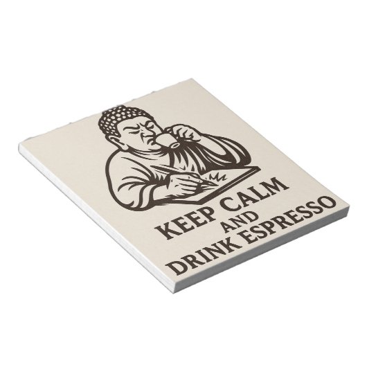 Espresso Buddha Writing Notizblock (angewinkelt)